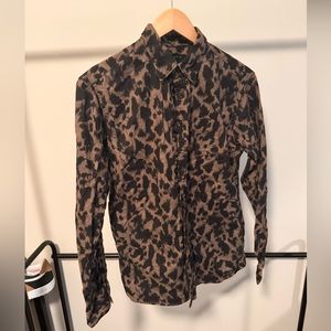 All saints button up shirt tye dye pattern